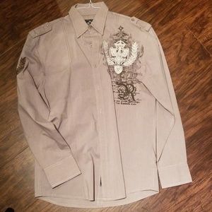 Roar button up shirt size medium